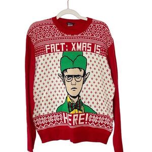 Men's Dwight Schrute The Office Ugly Christmas Sweater sz. XL #II